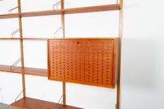 Vintage Danish Teak Wall Unit by Poul Cadovius for Cado, 1960s