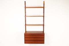 Vintage Danish Teak Wall Unit by Poul Cadovius for Cado, 1960s