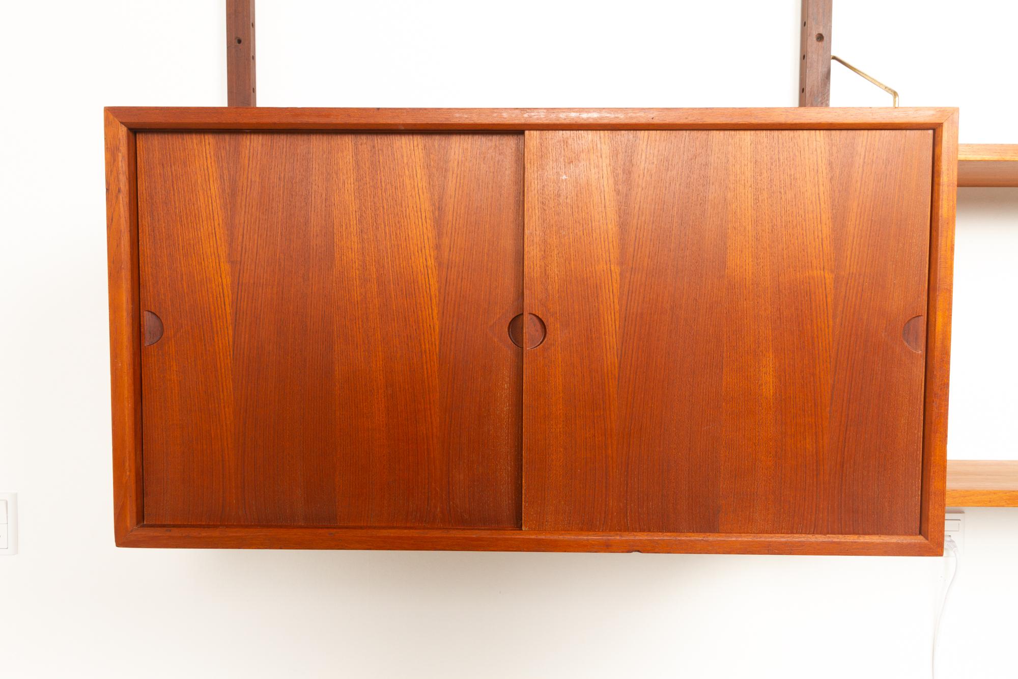 Mid-20th Century Vintage Danish Teak Wall Unit by Poul Cadovius for Cado, 1960s