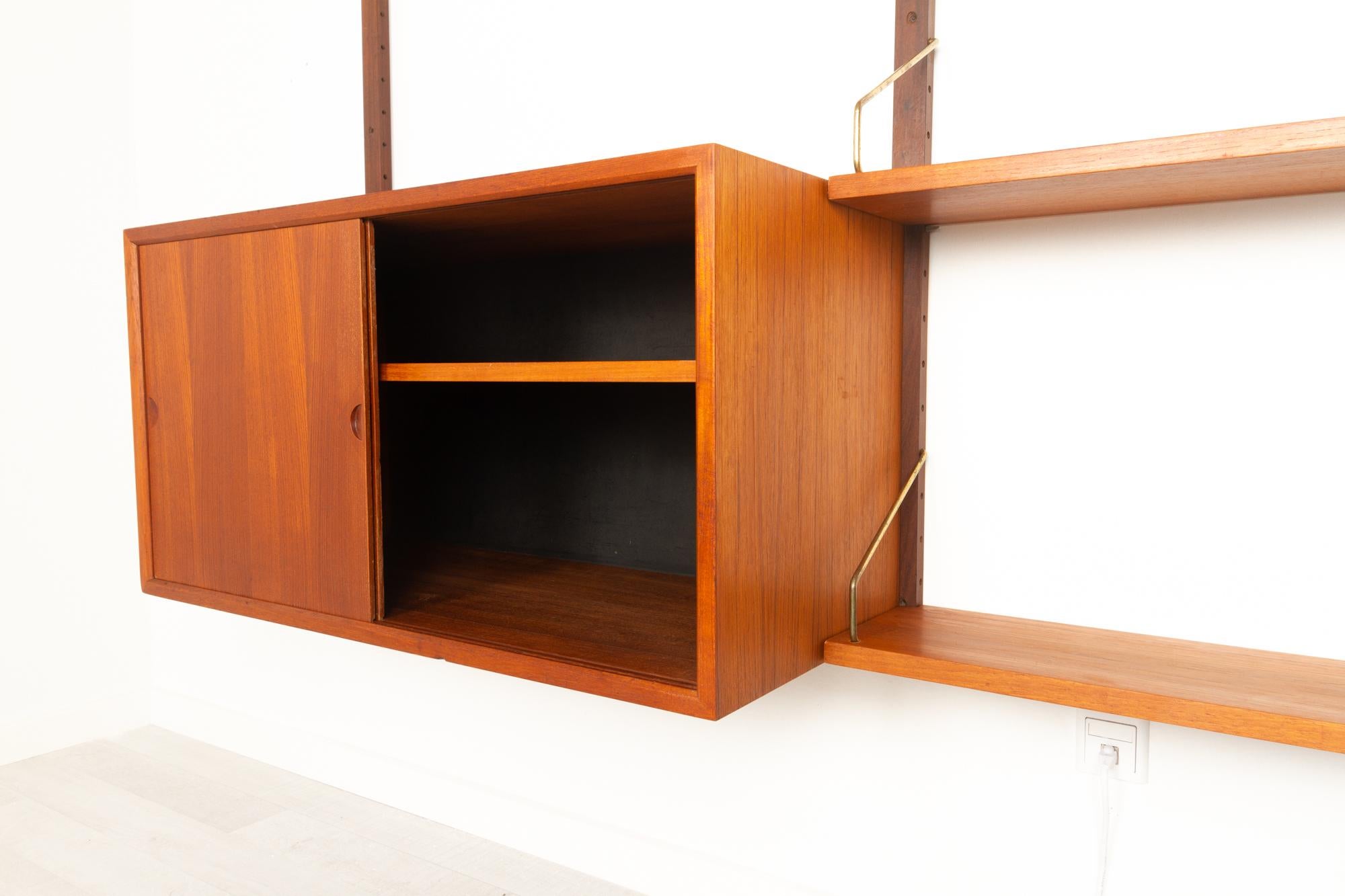 Vintage Danish Teak Wall Unit by Poul Cadovius for Cado, 1960s 1