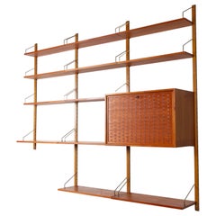 Vintage Danish Teak Wall Unit by Poul Cadovius for Cado, 1960s