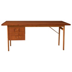 Vintage Danish Teak Writing Desk by Torben Strandgaard
