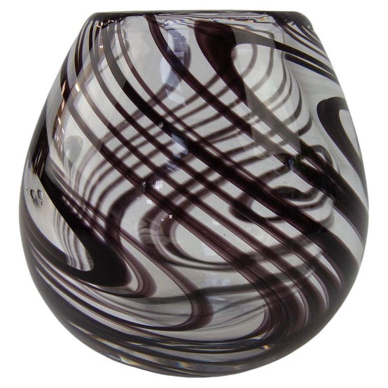 Vintage Danish Tear Drop Glass Vase by Holmegaard, 1970s