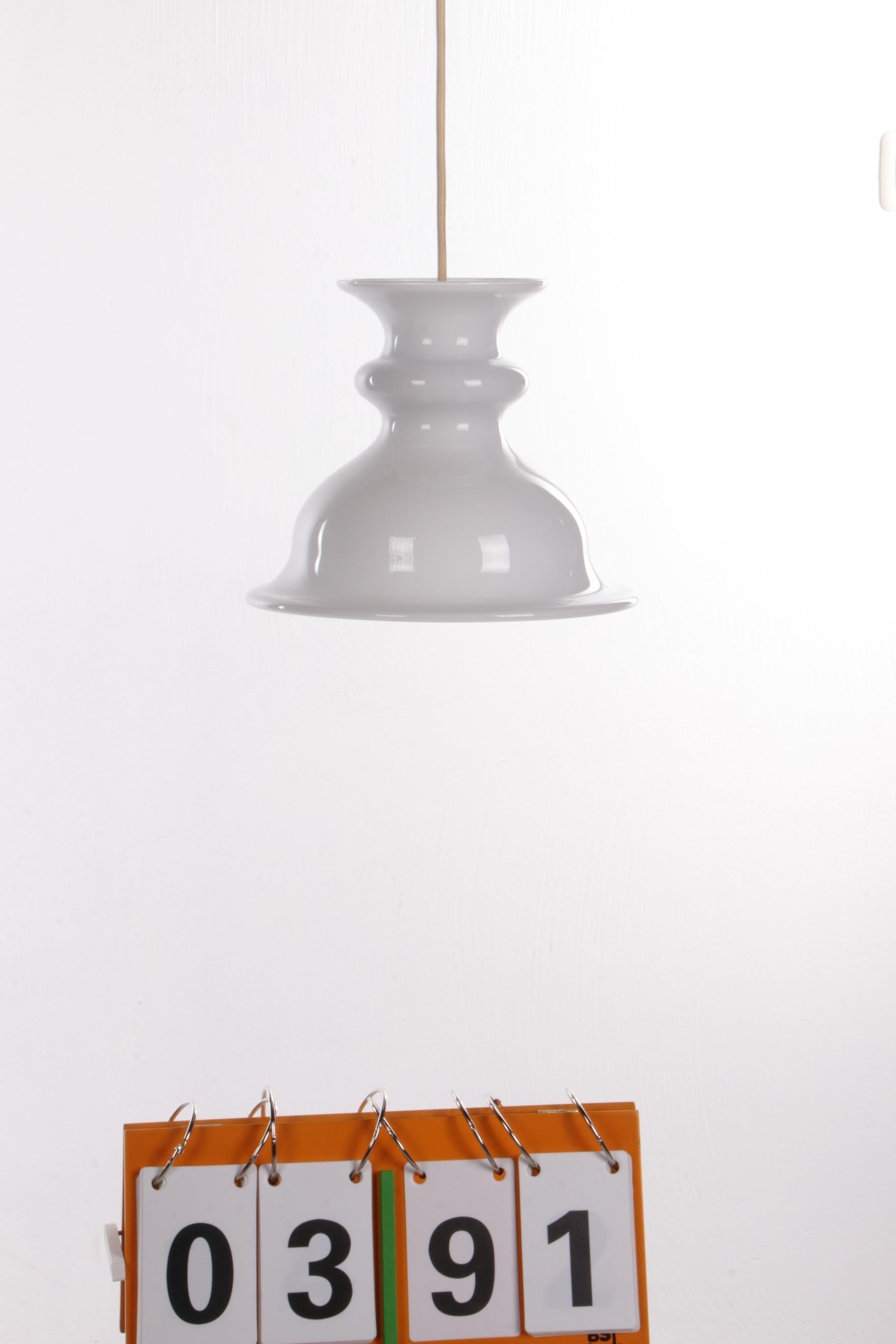 Glass Vintage Danish Tivoli Hanging Lamp by Sidse Werner for Holmegaard, 1980 Denmark For Sale