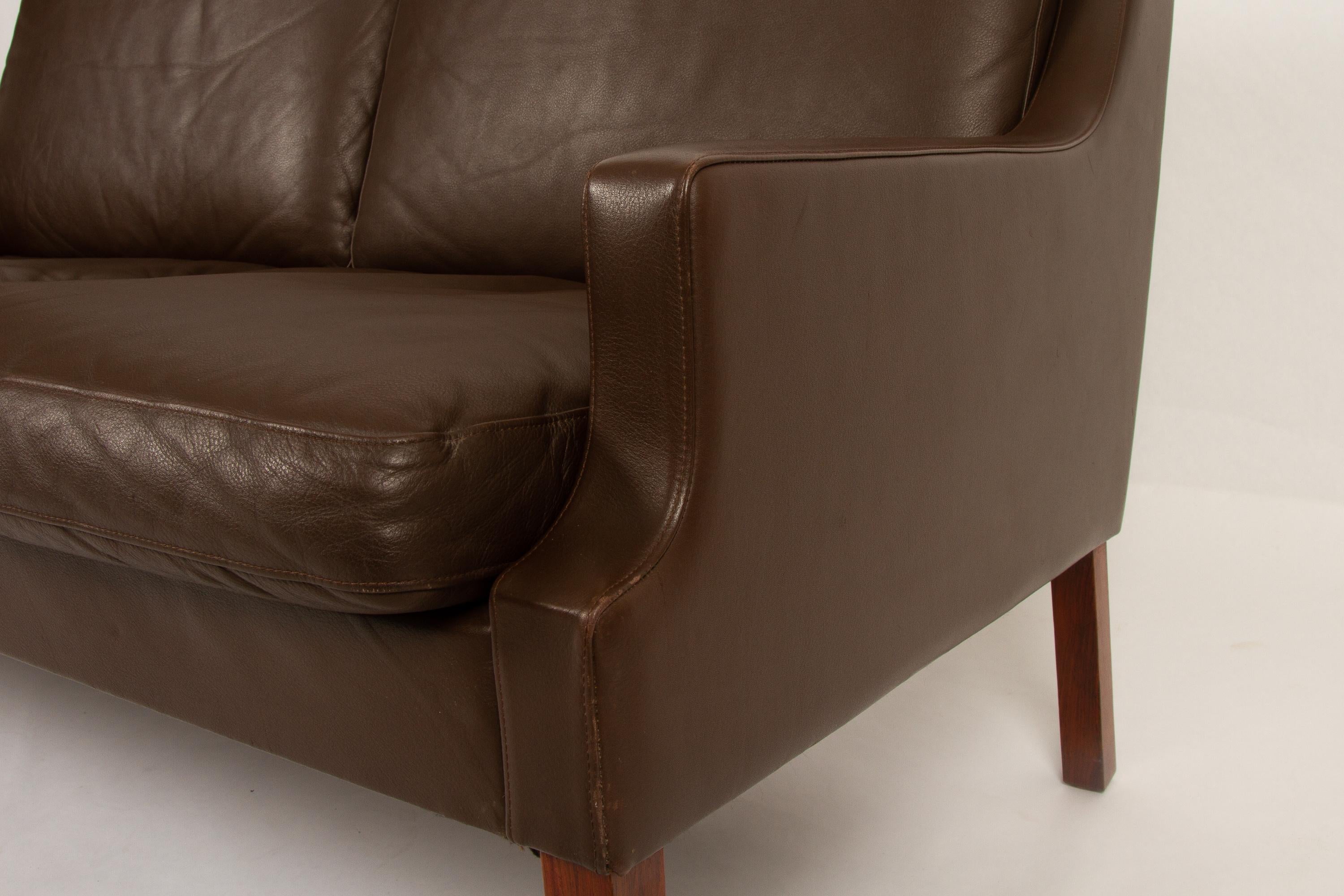 Vintage Danish Two-Seat Leather Sofa by Georg Thams for Vejen Møbelfabrik, 1970 5