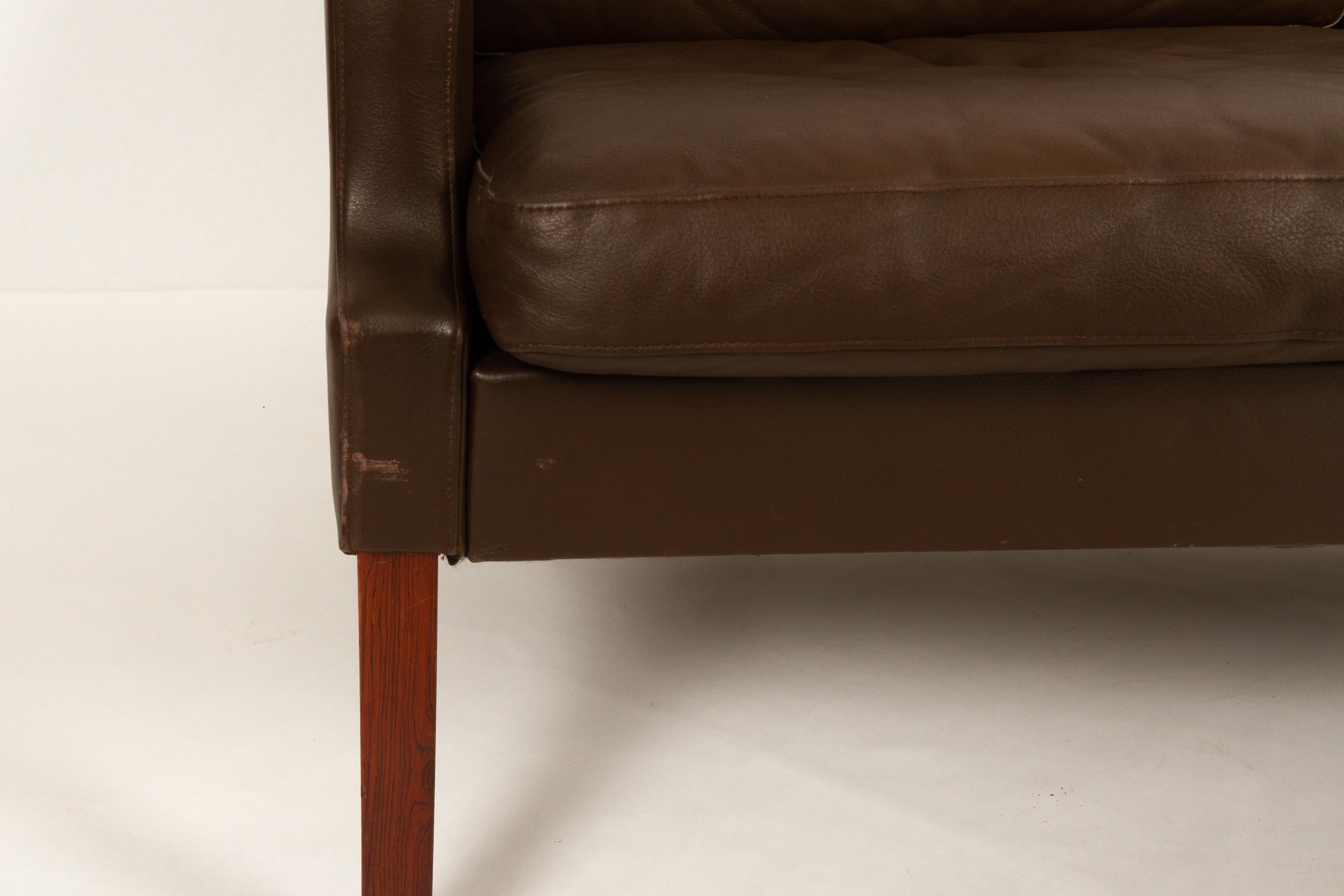 Vintage Danish Two-Seat Leather Sofa by Georg Thams for Vejen Møbelfabrik, 1970 7