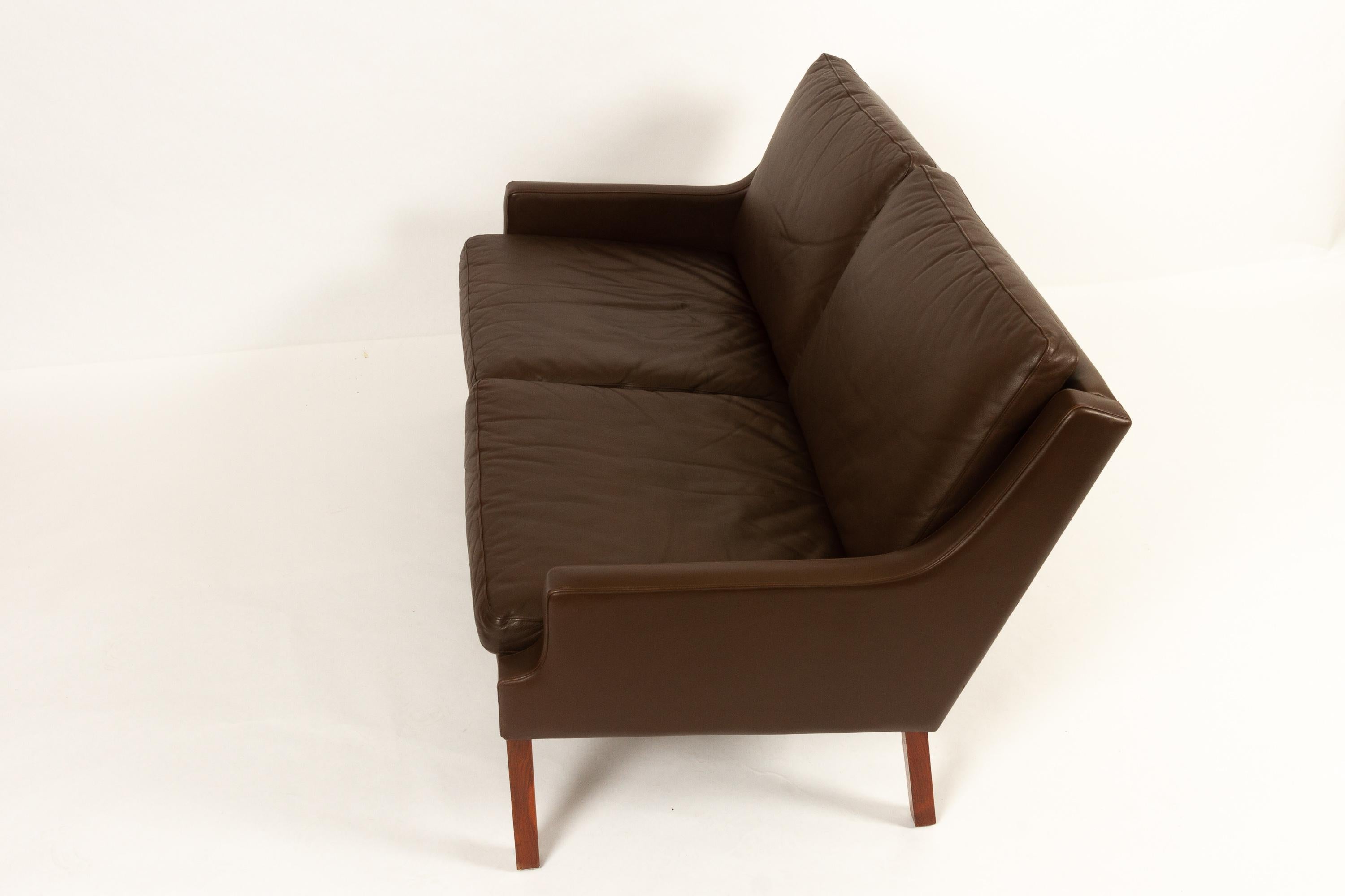 Vintage Danish Two-Seat Leather Sofa by Georg Thams for Vejen Møbelfabrik, 1970 1