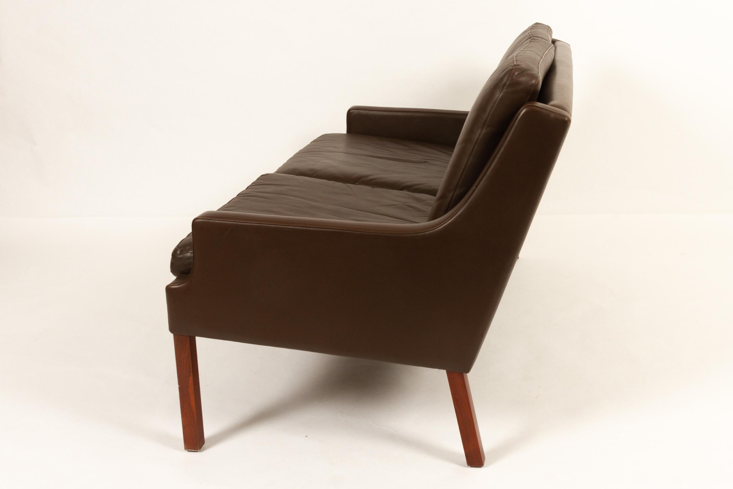 Vintage Danish Two-Seat Leather Sofa by Georg Thams for Vejen Møbelfabrik, 1970 2