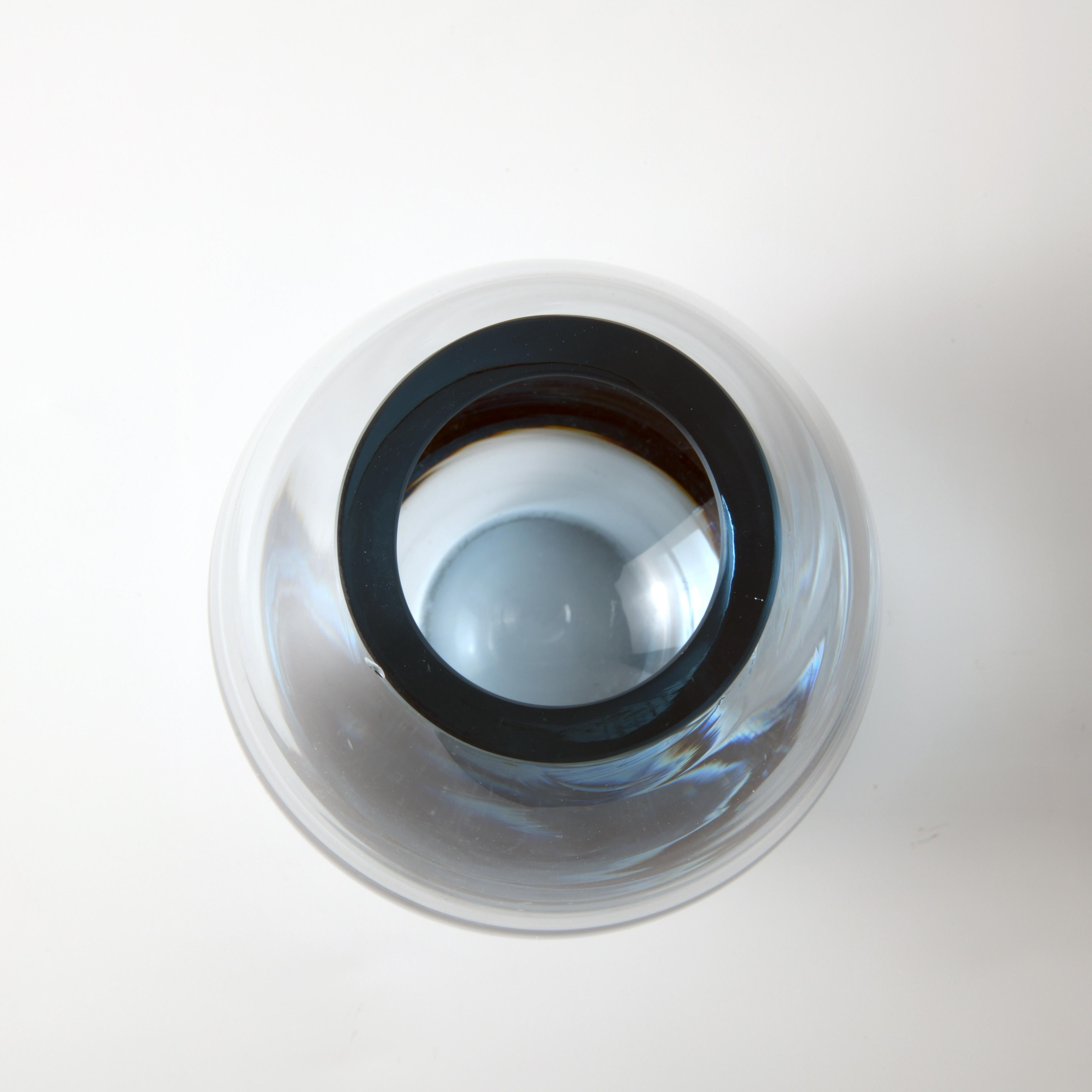 Glass Vintage Danish Vase Designed by Per Lutken Manufactured by Holmegaard in the 60s