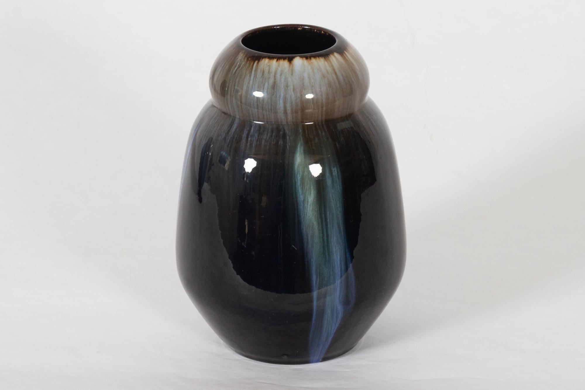 Vintage Danish Vases by Michael Andersen & Son, Set of 2 In Fair Condition In Asaa, DK