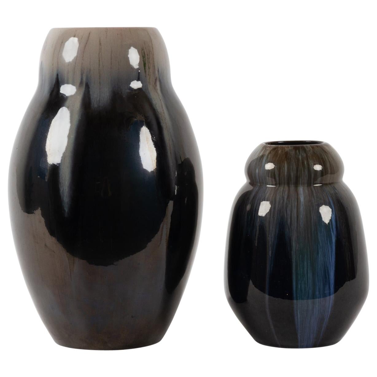 Vintage Danish Vases by Michael Andersen & Son, Set of 2
