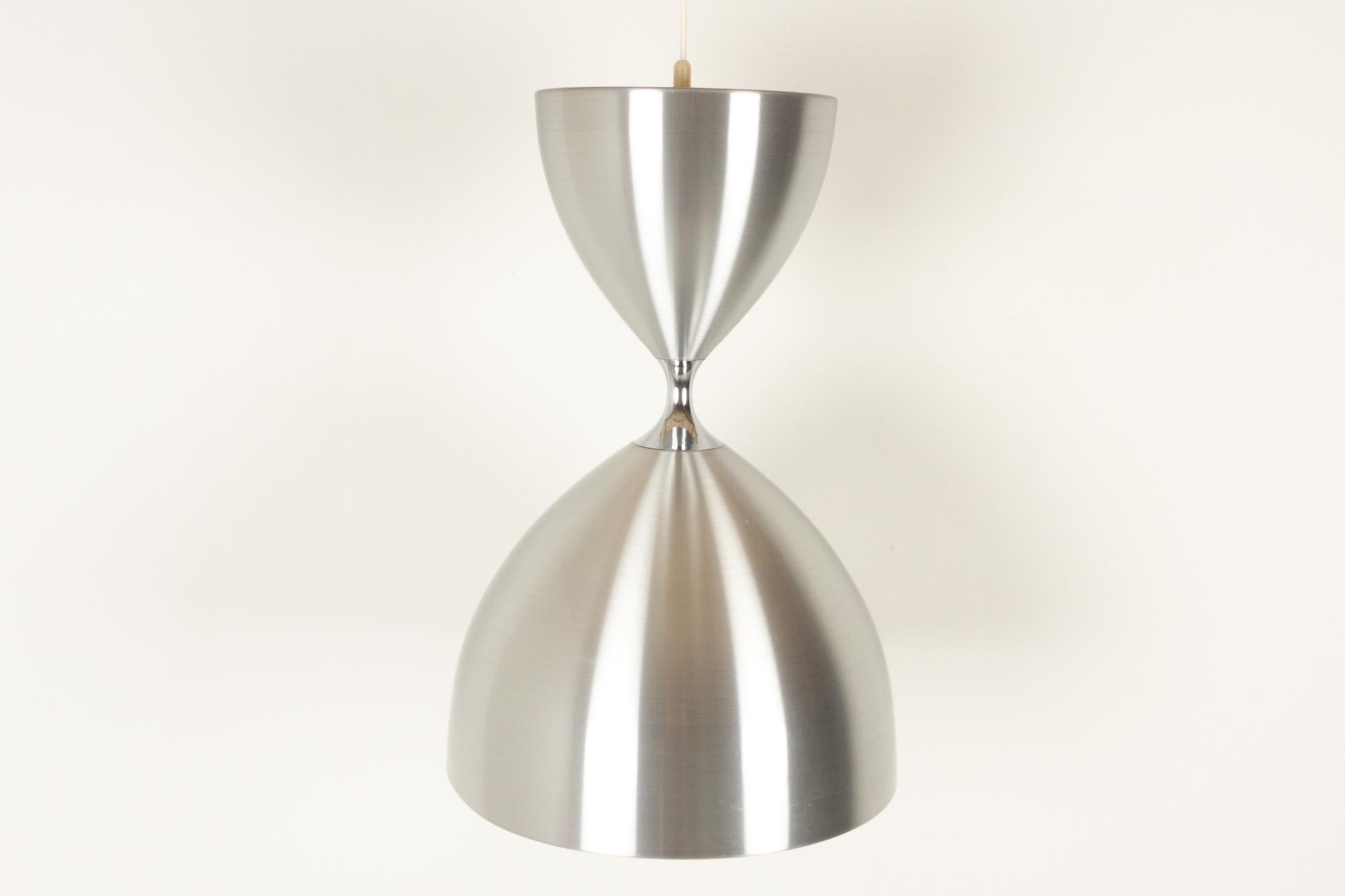 Brushed Vintage Danish Vega Pendant by Jo Hammerborg for Fog & Mørup, 1960s