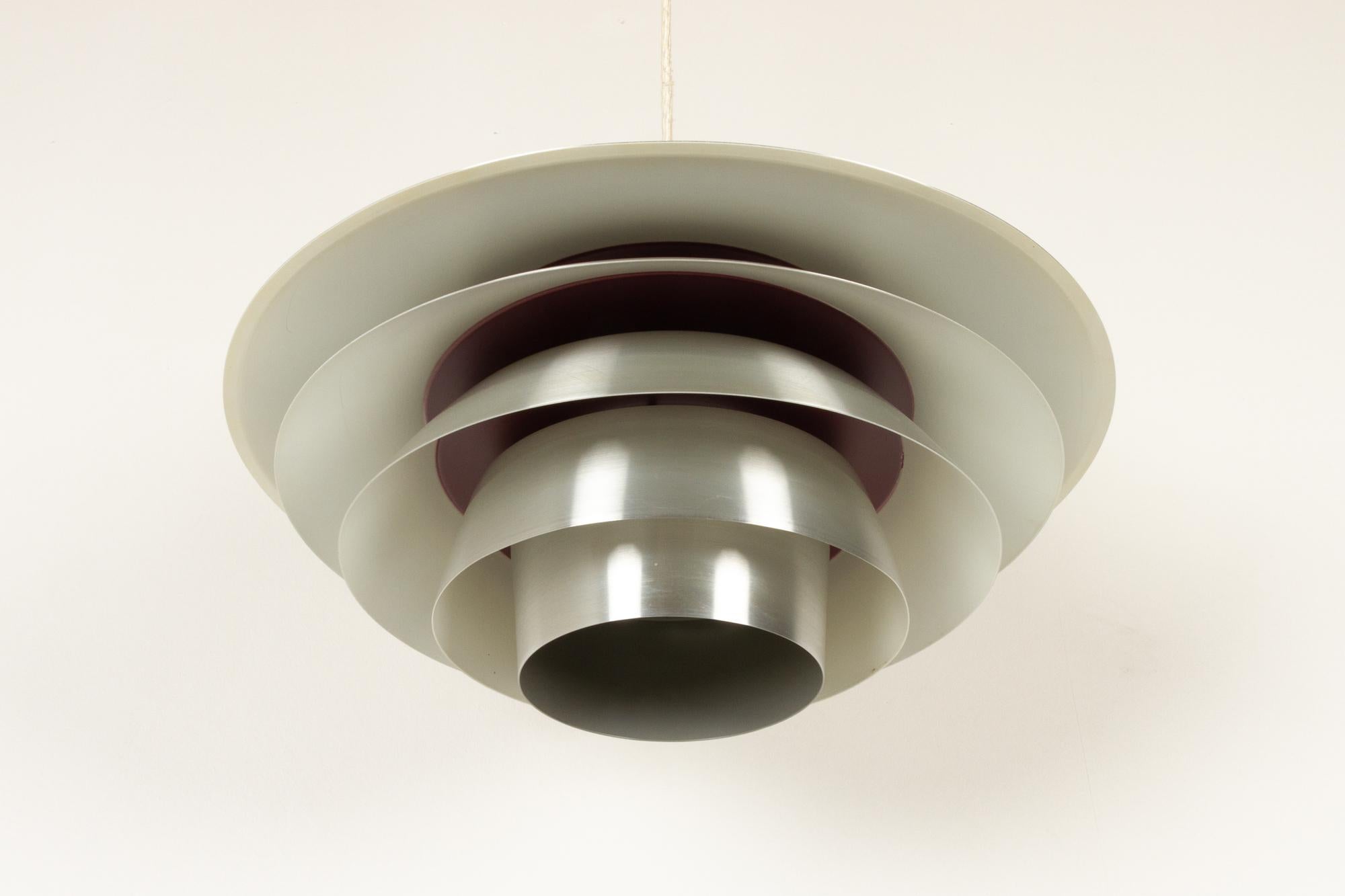 Scandinavian Modern Vintage Danish Verona Ceiling Pendant by Svend Middelboe for Nordisk Solar 1970s