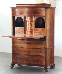 Vintage Danish Walnut 19th-century escritoire / Secretary, Victorian style
