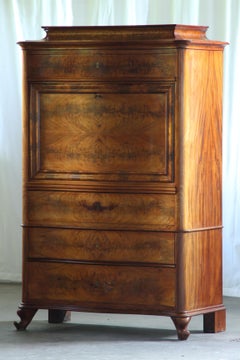 Vintage Danish Walnut 19th-century escritoire / Secretary, Victorian style