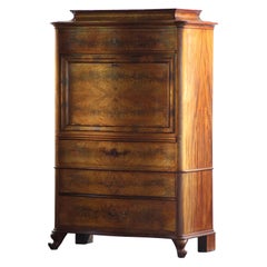 Vintage Danish Walnut 19th-century escritoire / Secretary, Victorian style