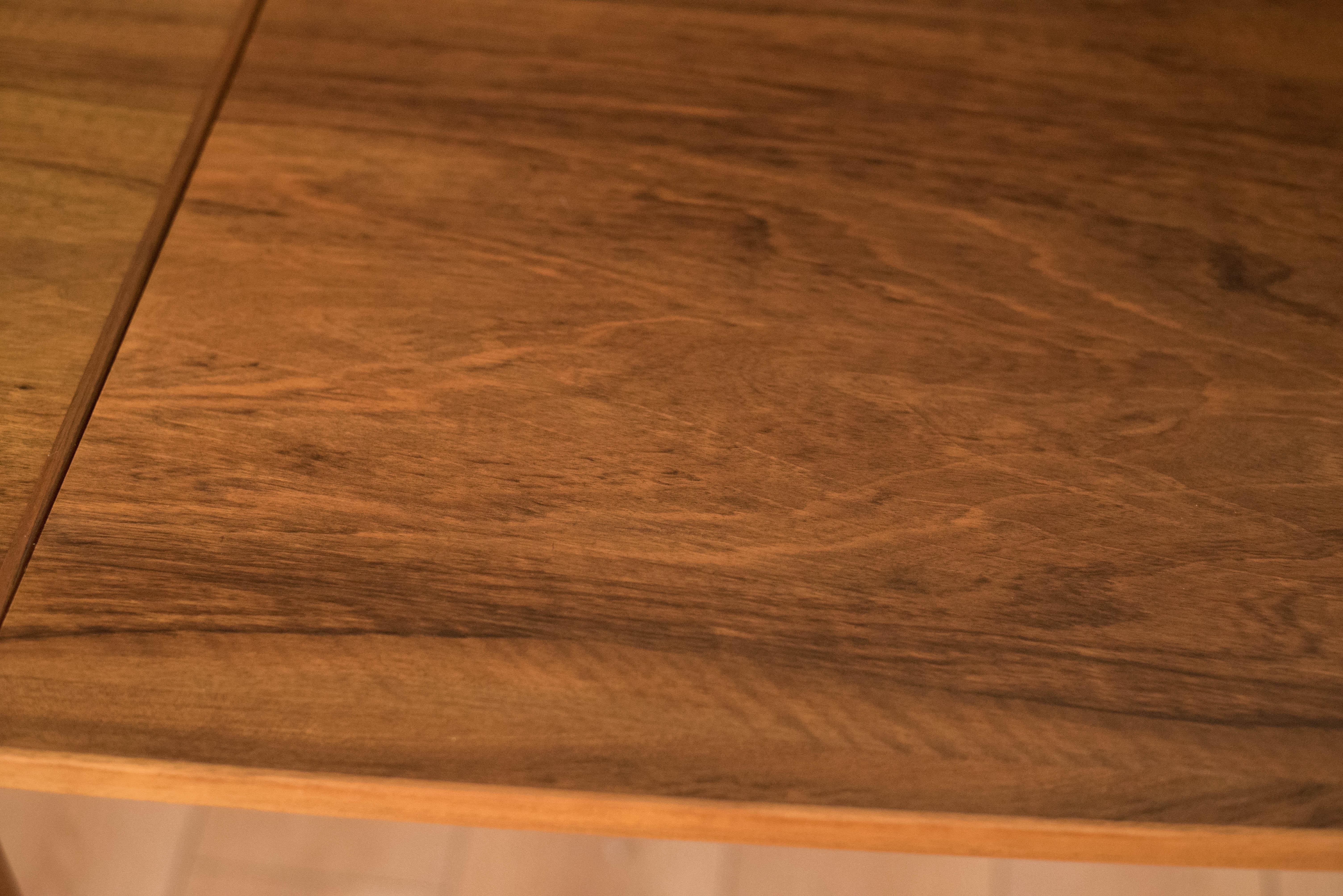 Vintage Danish Walnut Extendable Dining Table by Arne Hovmand-Olsen 11