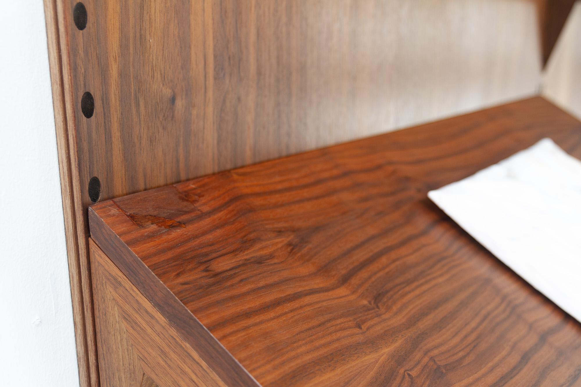 Vintage Danish Walnut Wall Unit by Poul Cadovius for Cado, 1960s 10