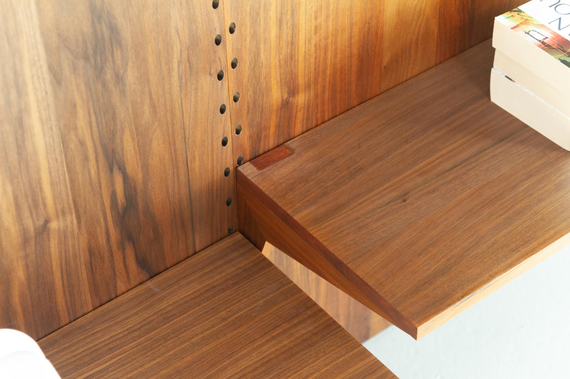 Vintage Danish Walnut Wall Unit by Poul Cadovius for Cado, 1960s 11