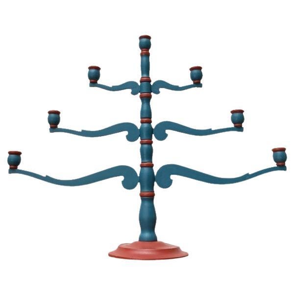 Vintage Danish Wooden Candleholder by Sven Henrikssen, 1940s