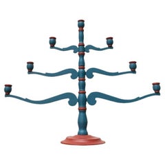 Vintage Danish Wooden Candleholder by Sven Henrikssen, 1940s