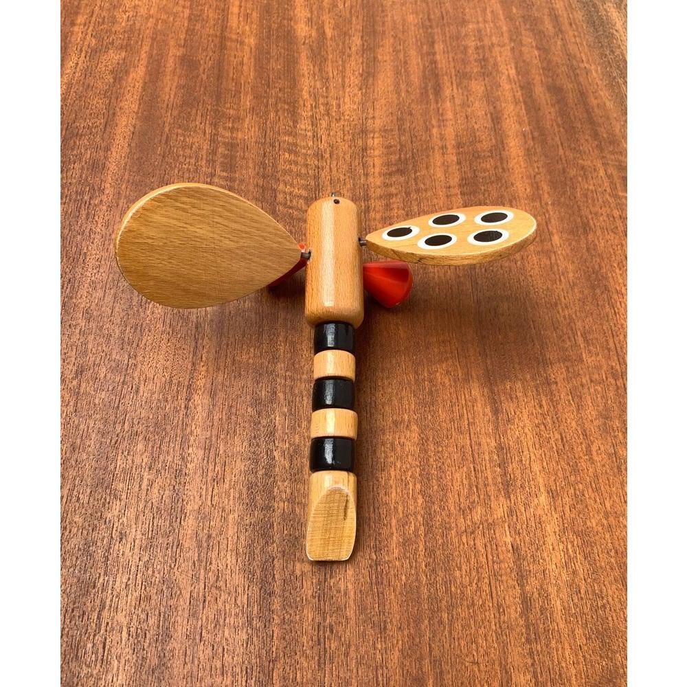 Vintage Danish Wooden Dragonfly Toy, 1970s For Sale 1