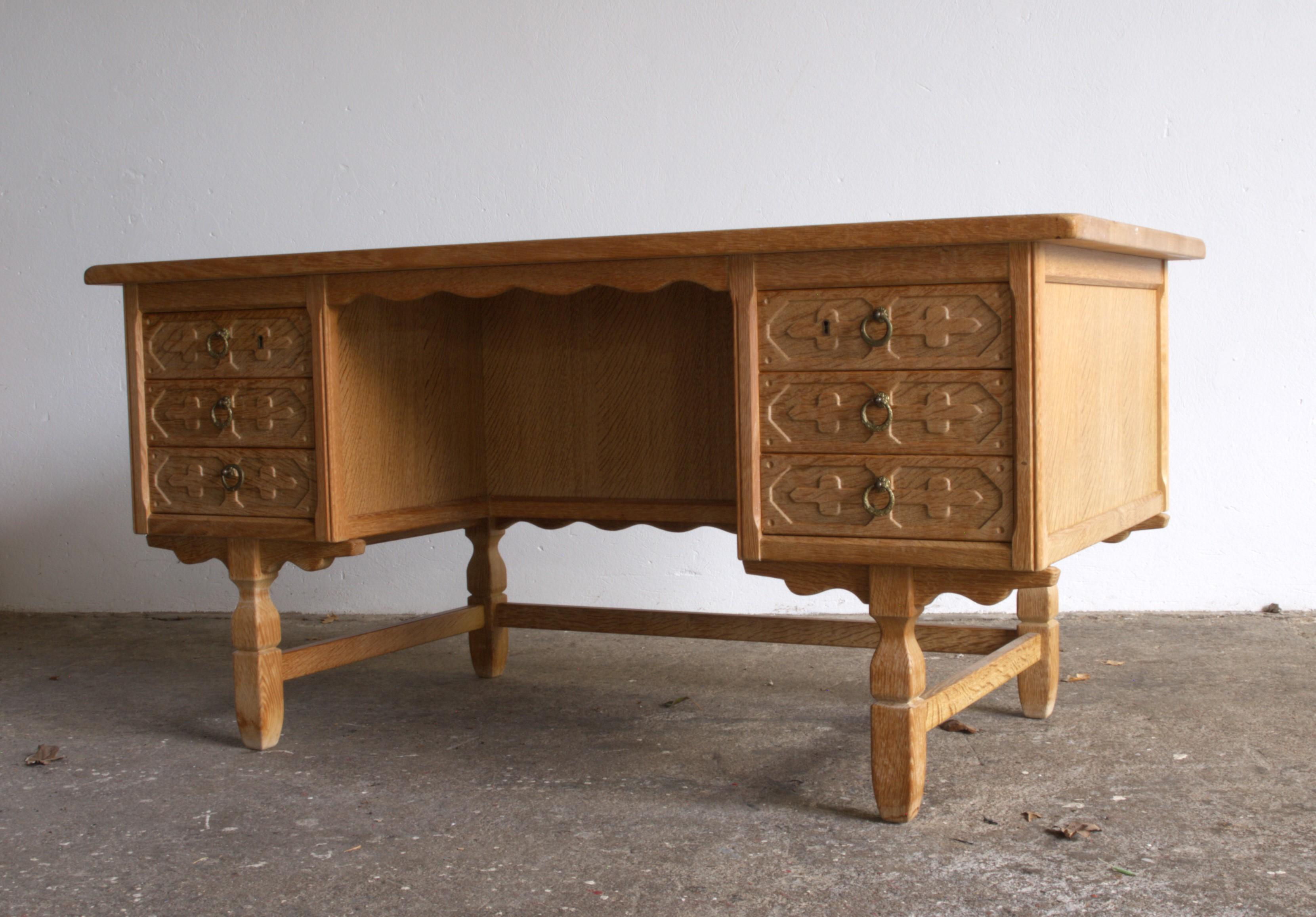 Late 20th Century Vintage Danish Writing Desk by Henning Kjærnulf, 1970s