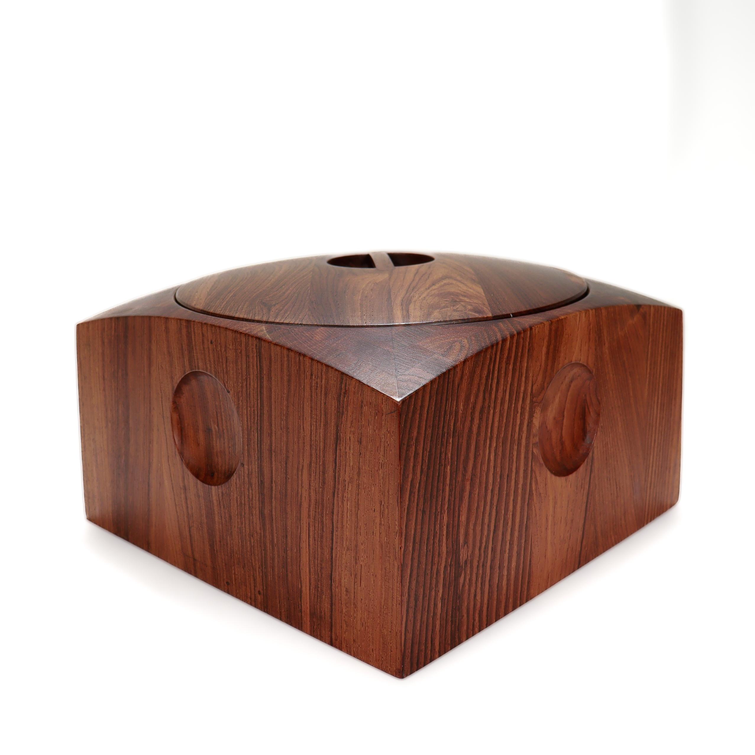 Secchiello per il ghiaccio in cocobolo di Jens Quistgaard, vintage Dansk Danish Modern 'Rare Woods' In condizioni buone in vendita a Philadelphia, PA