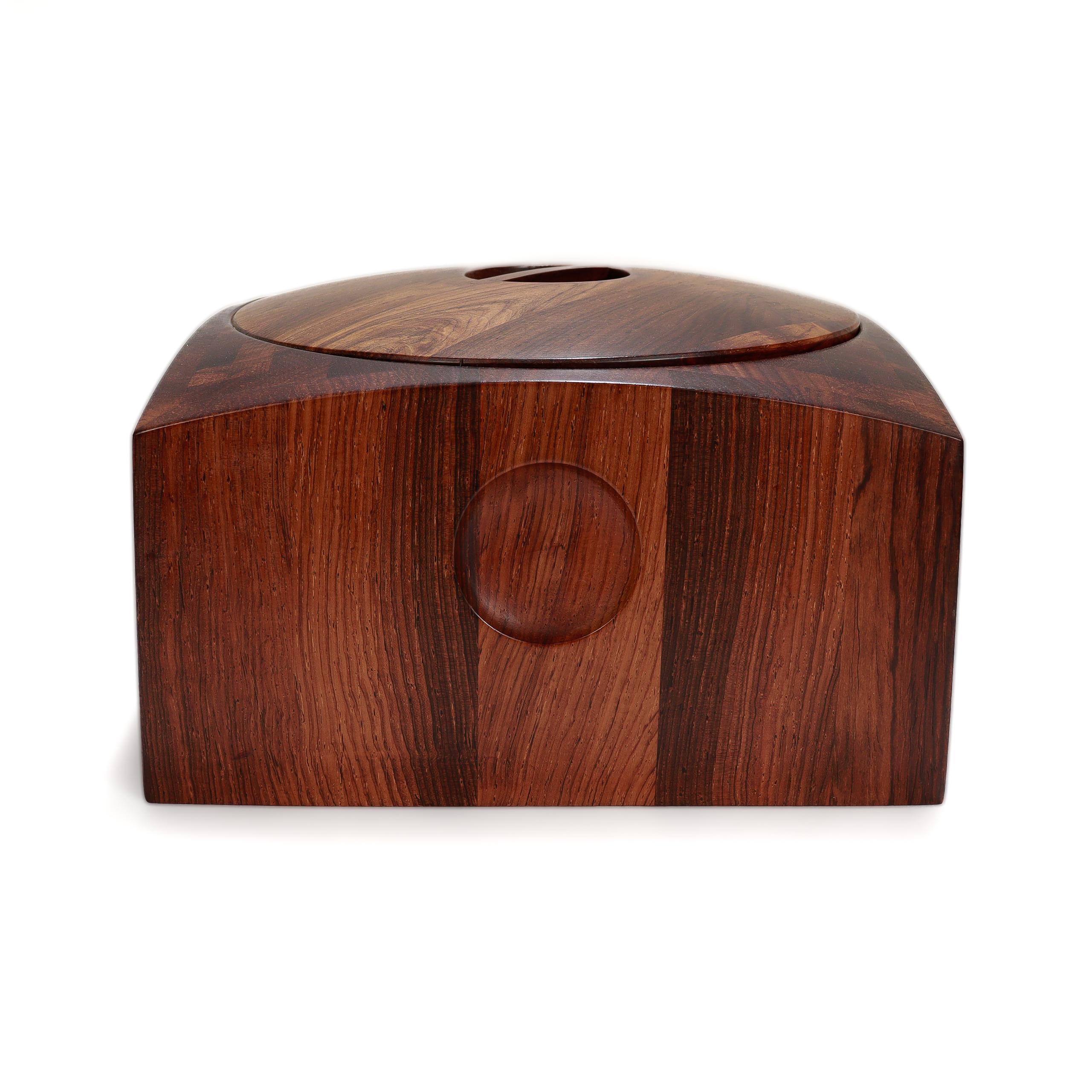 Secchiello per il ghiaccio in cocobolo di Jens Quistgaard, vintage Dansk Danish Modern 'Rare Woods' in vendita 1
