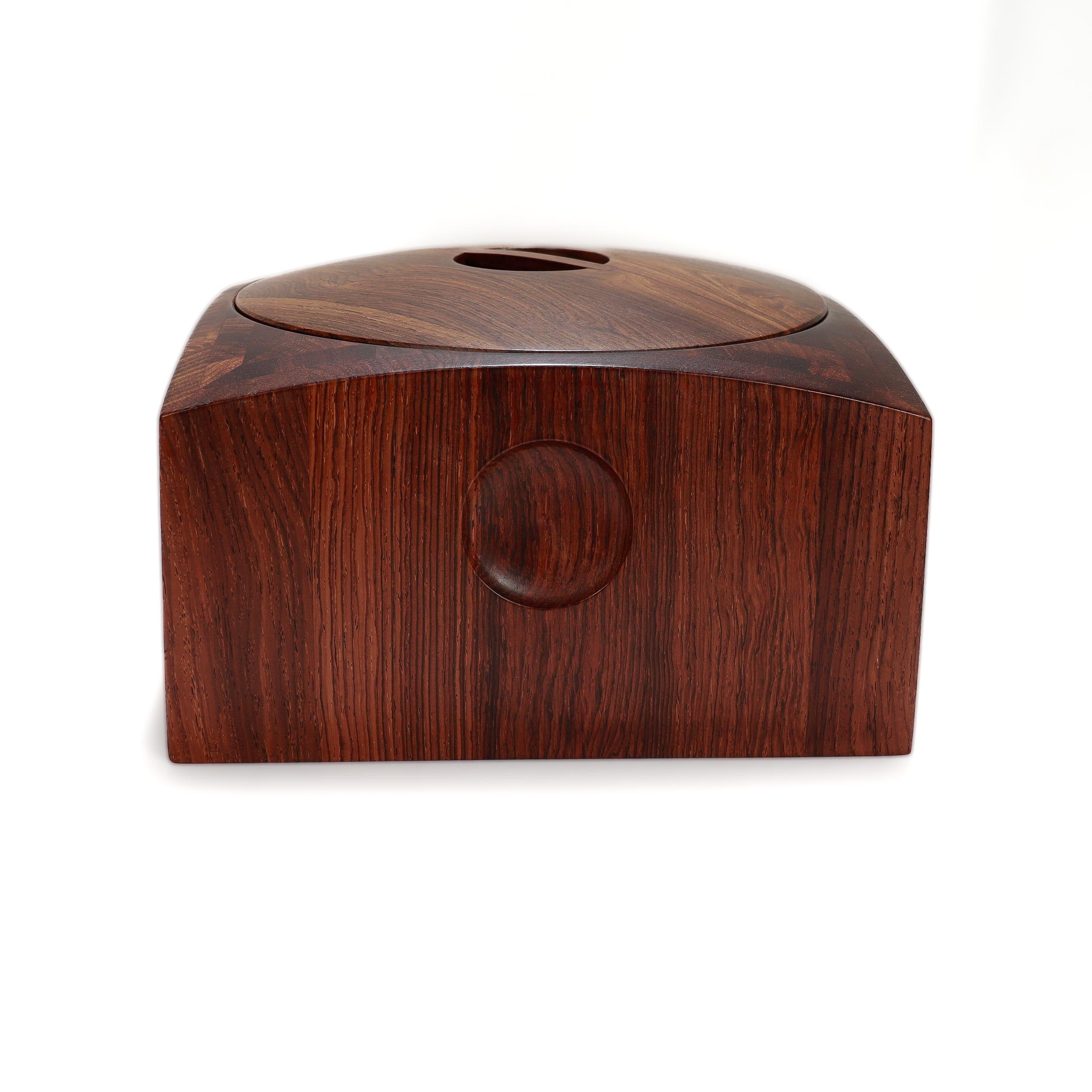 Secchiello per il ghiaccio in cocobolo di Jens Quistgaard, vintage Dansk Danish Modern 'Rare Woods' in vendita 2