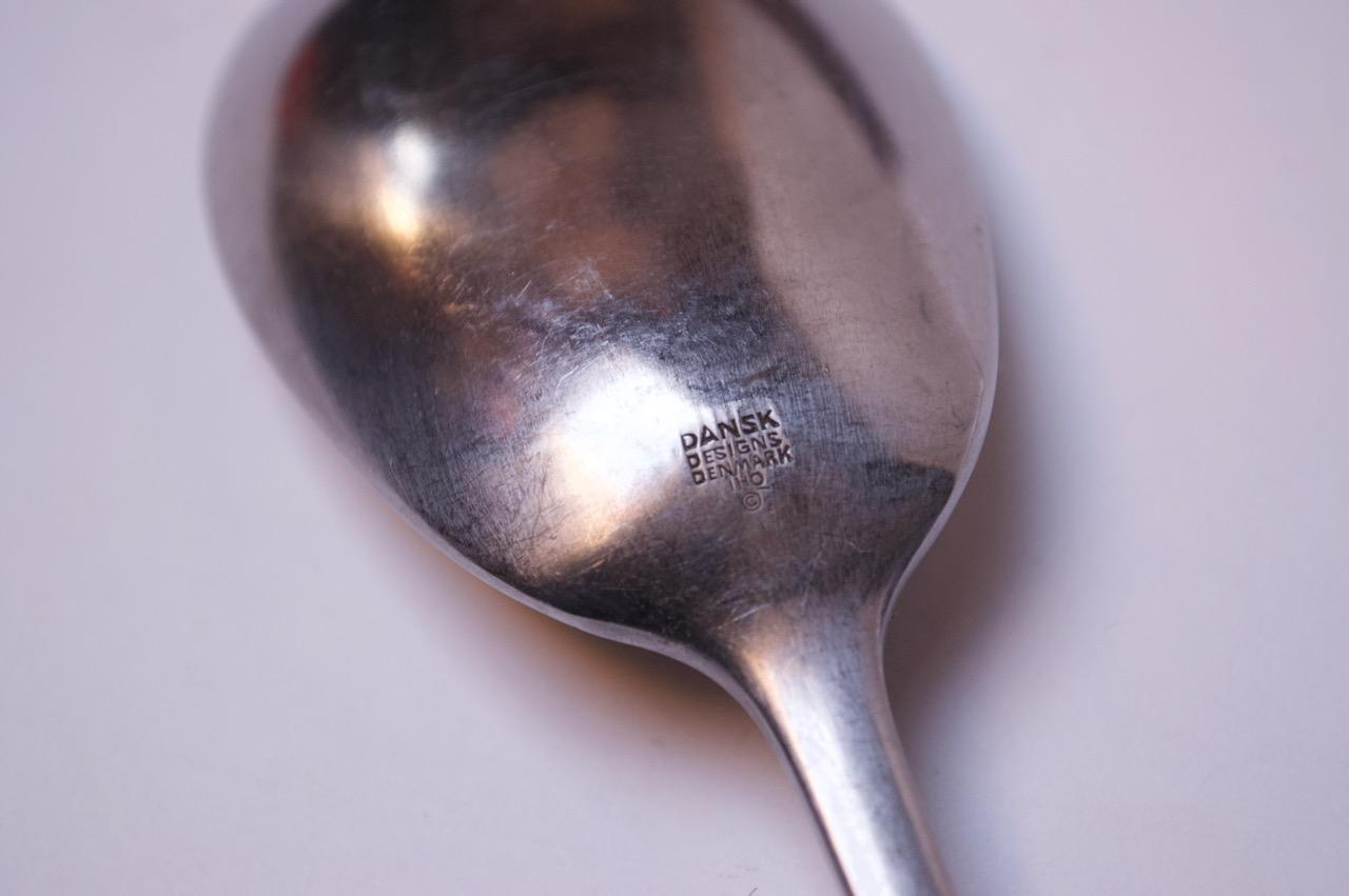 Danish Vintage Dansk Denmark 'Variation V' Serving Spoons and Fork