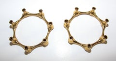 Vintage Dansk Designs Brass Candle Holder by Jens Quistgaard 60s