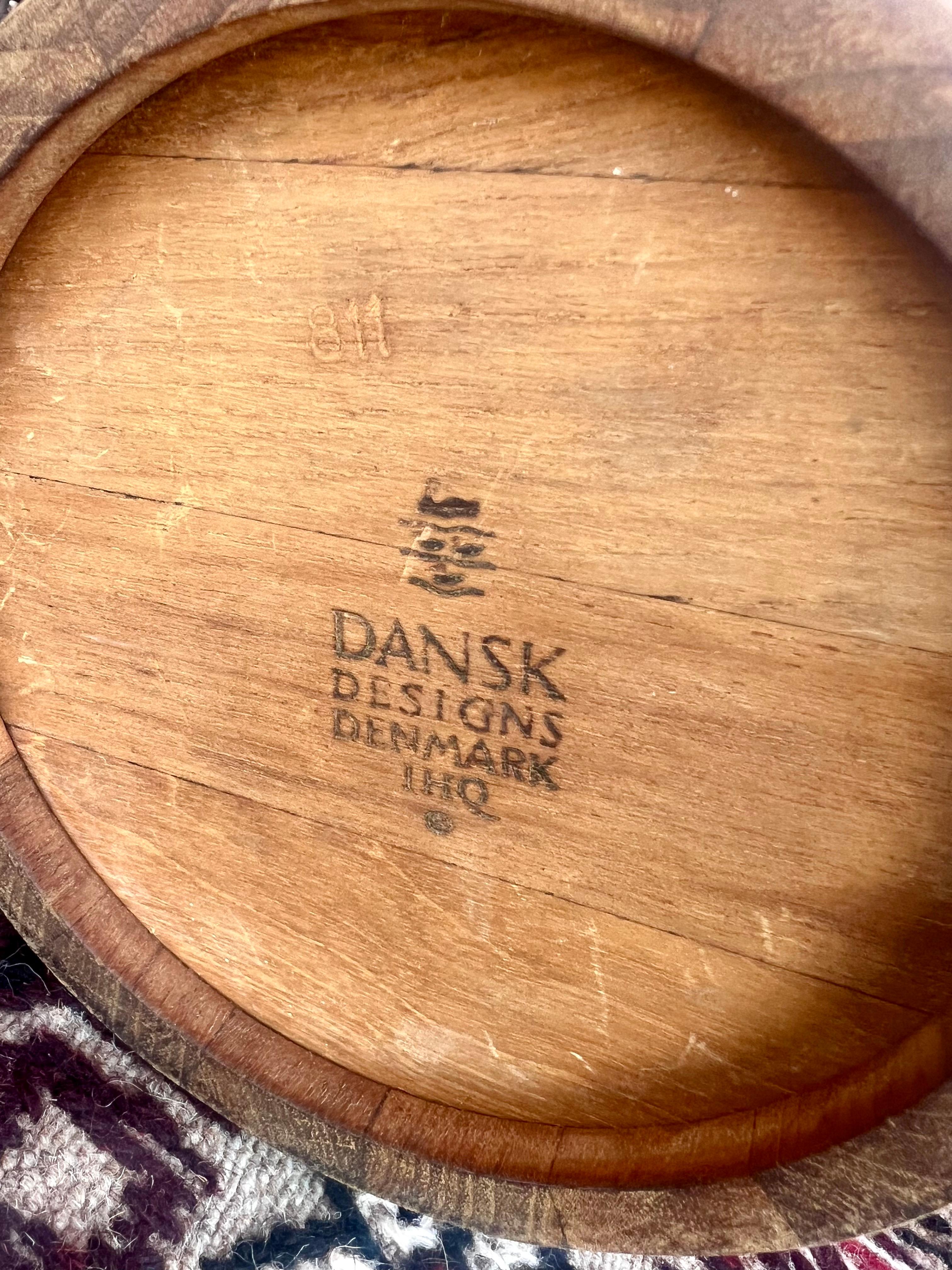 Cubitera vintage Dansk extragrande de teca maciza Congo de Quistgaard Dansk Hecho a mano en venta