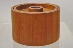 Vintage Dansk Quistgaard Mid Century Danish Modern Teakholz Eiskübel mit Deckel