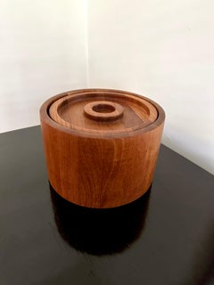 Vintage Dansk Staved Teak Ice Bucket Designed by Jens Quistgaard