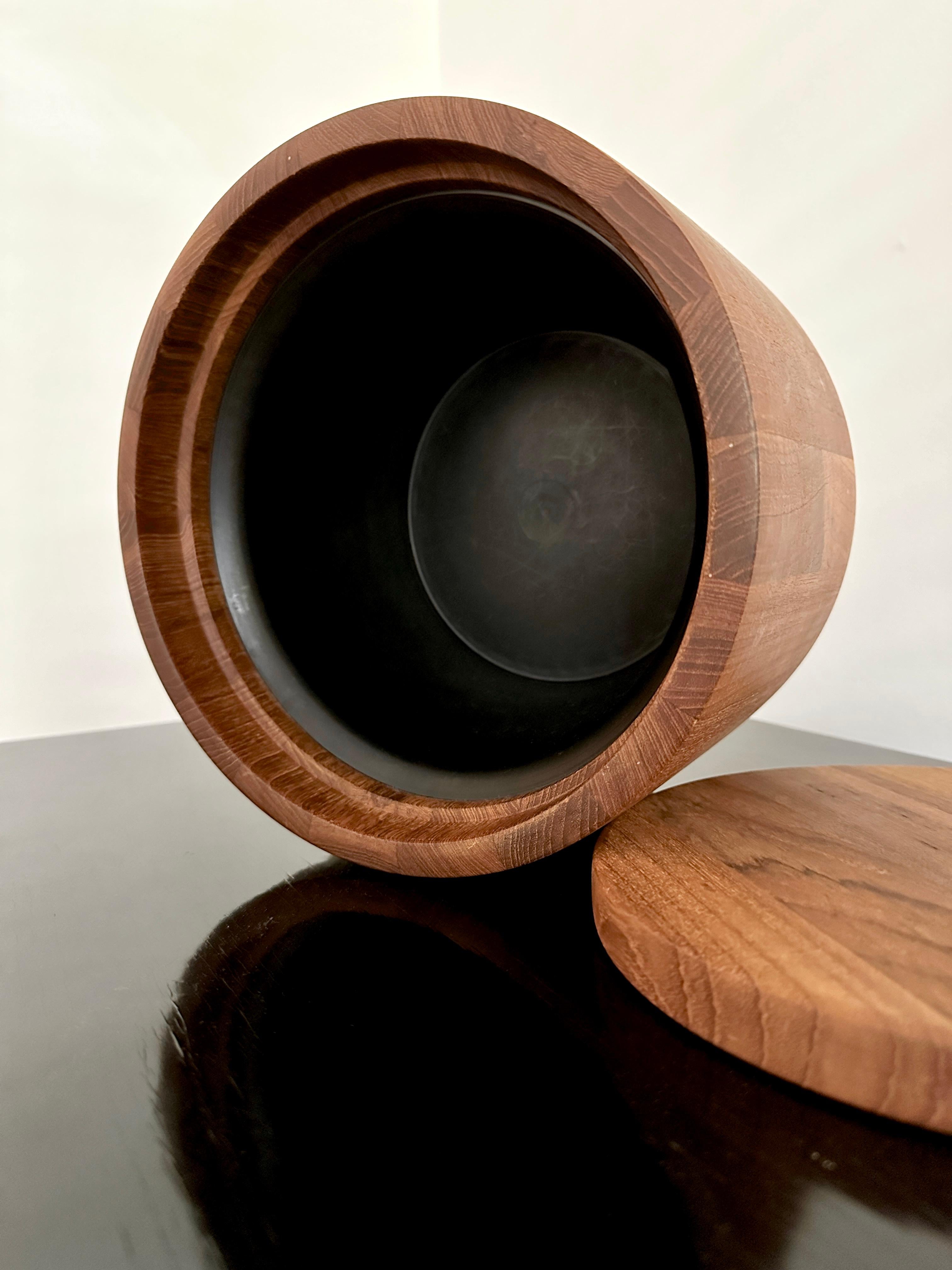 Secchiello per il ghiaccio vintage in teak dogato Dansk Designs di Jens Quistgaard in vendita 1