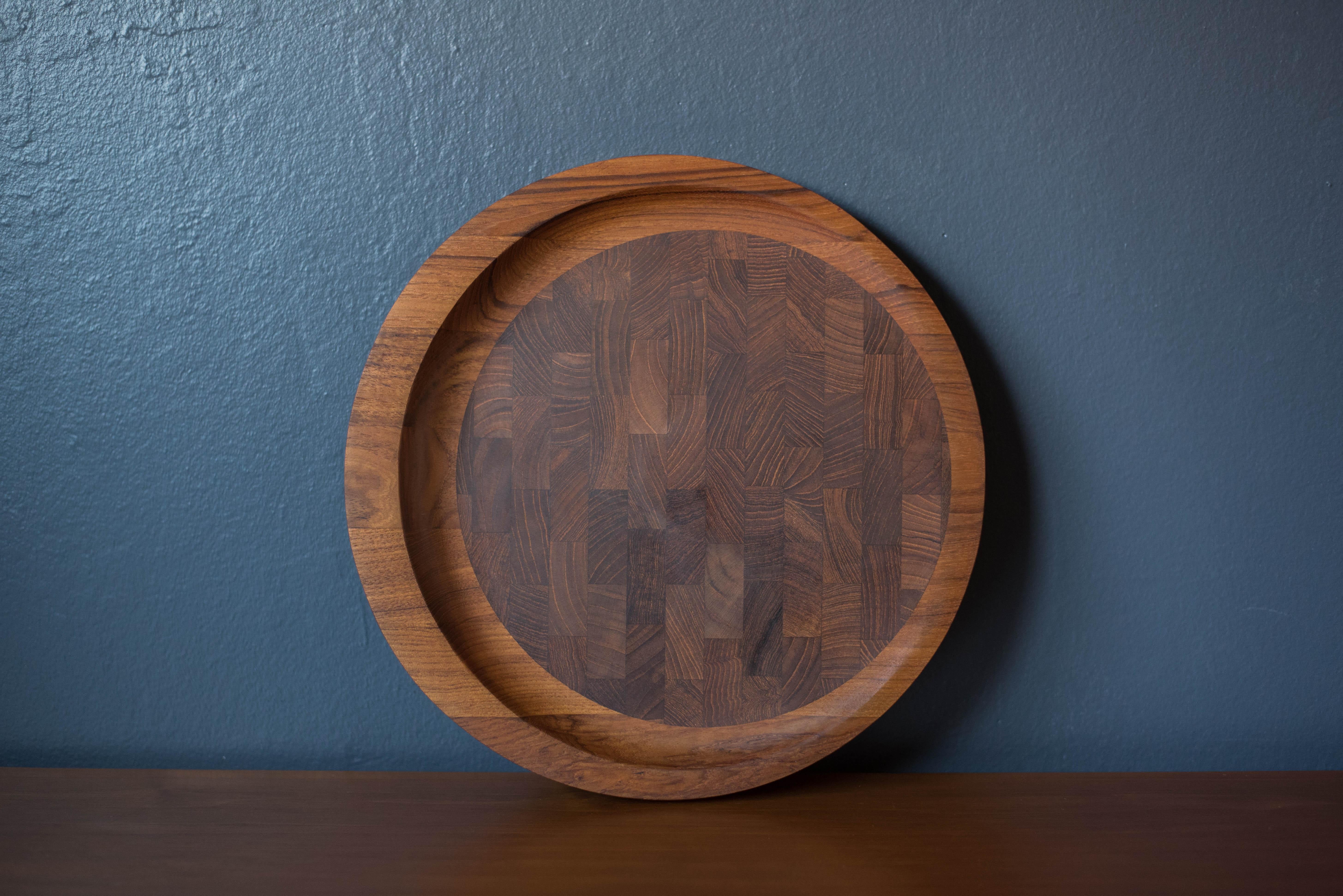 Scandinavian Modern Vintage Dansk Teak Cutting Board Tray Platter by Jens H. Quistgaard