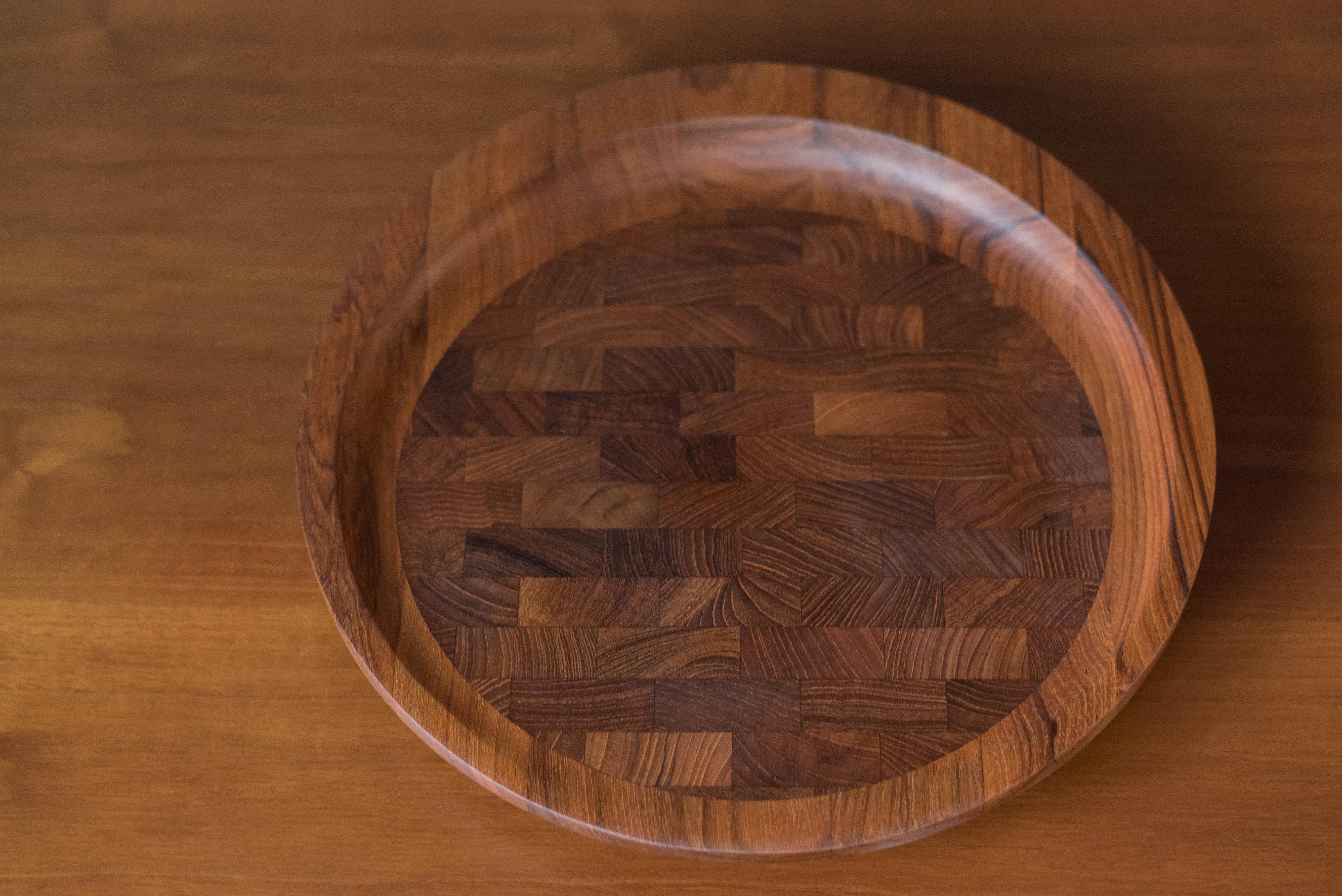 Vintage Dansk Teak Cutting Board Tray Platter by Jens H. Quistgaard In Good Condition In San Jose, CA