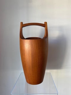 Grand seau à glace Congo vintage Dansk en teck de Jens H. Quistgaard