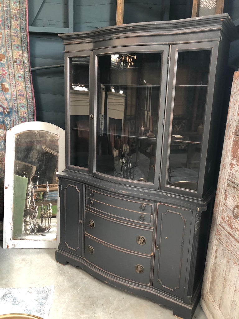 Vintage Dark Blue Hutch For Sale at 1stDibs hutch for sale, dark
