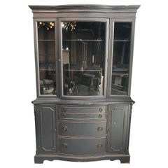 Antique Dark Blue Hutch