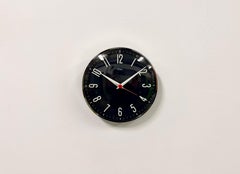 Vintage Dark Blue Wall Clock from Metamec, 1970s