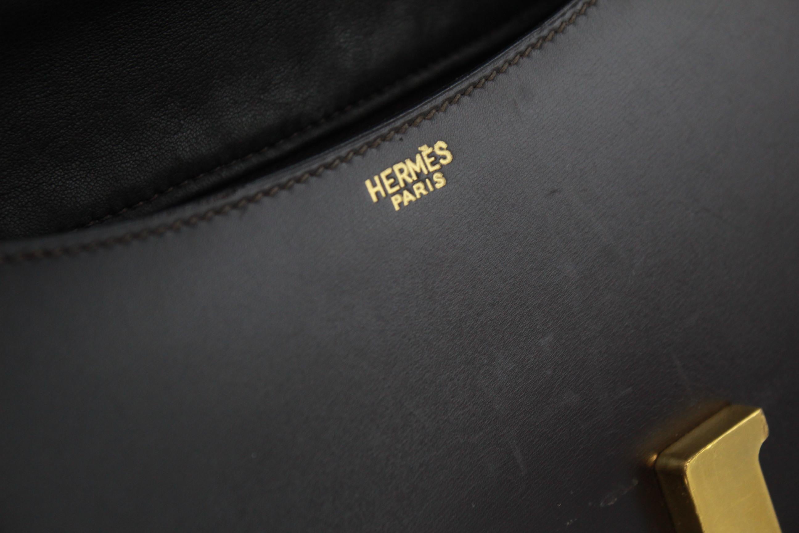 Women's or Men's Vintage Dark Brown Hermes Constance Bag
