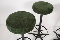 Vintage Dark Green Bar Stool, Germany, 1960s