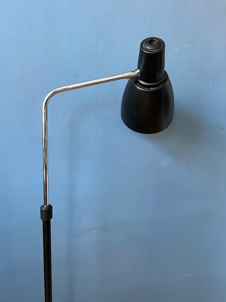 Vintage Dark Grey Adjustable Floor Lamp, 1970s For Sale 3
