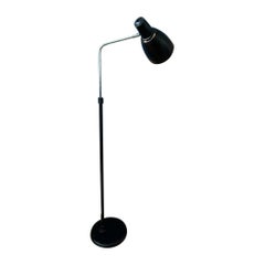 Lampadaire réglable gris foncé vintage, années 1970