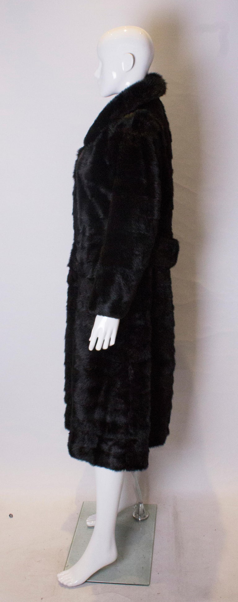 Vintage Dark Mink Coat For Sale at 1stDibs