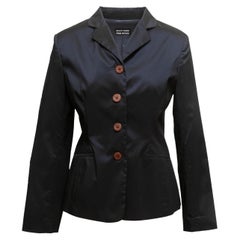 Dunkel Marineblaue Moschino Jeans Schönheit kommt aus Within! Nylon Blazer