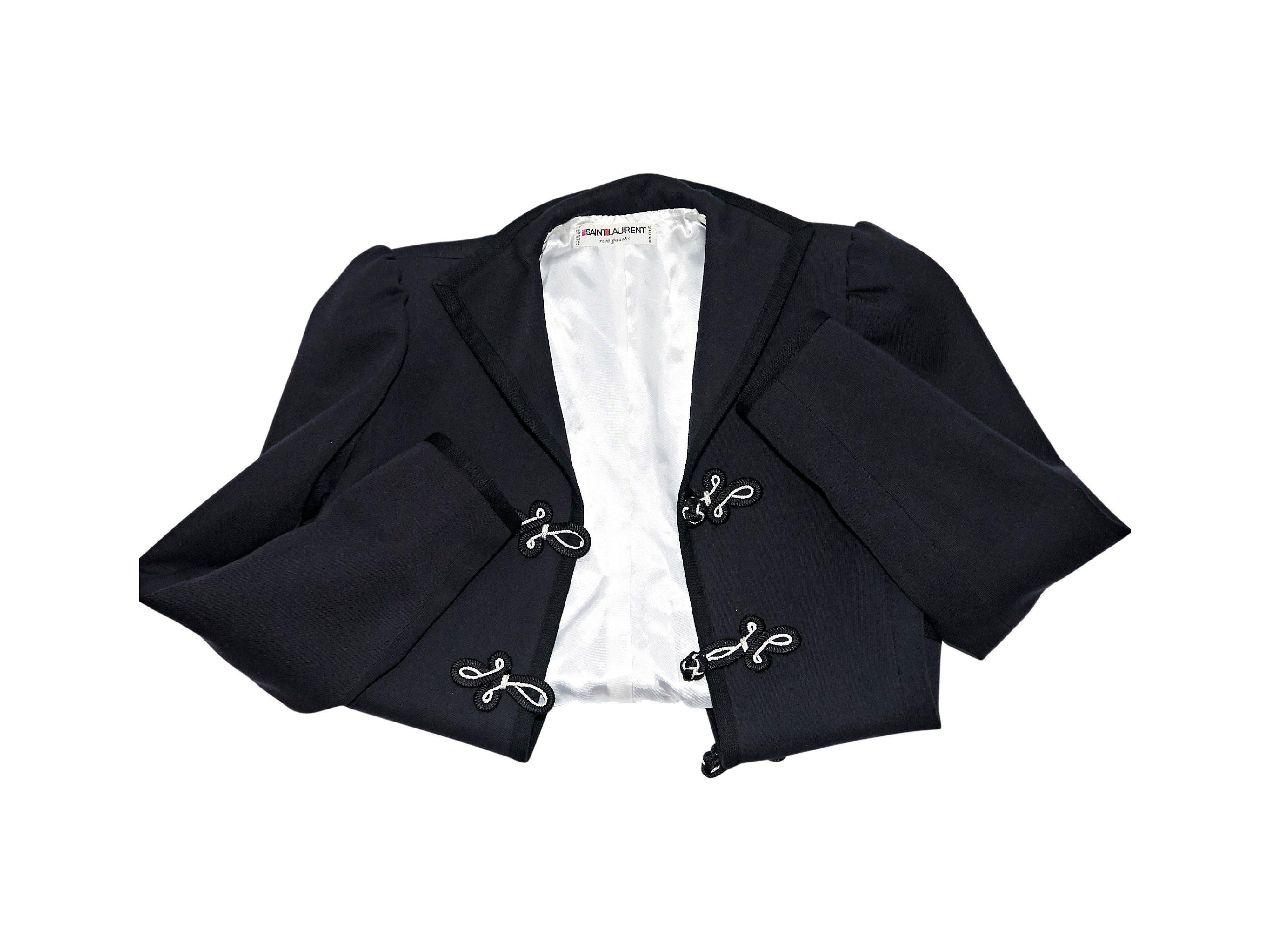 Vintage Dark Navy Yves Saint Laurent Jacket - F/W 1979/1980 In Excellent Condition In New York, NY