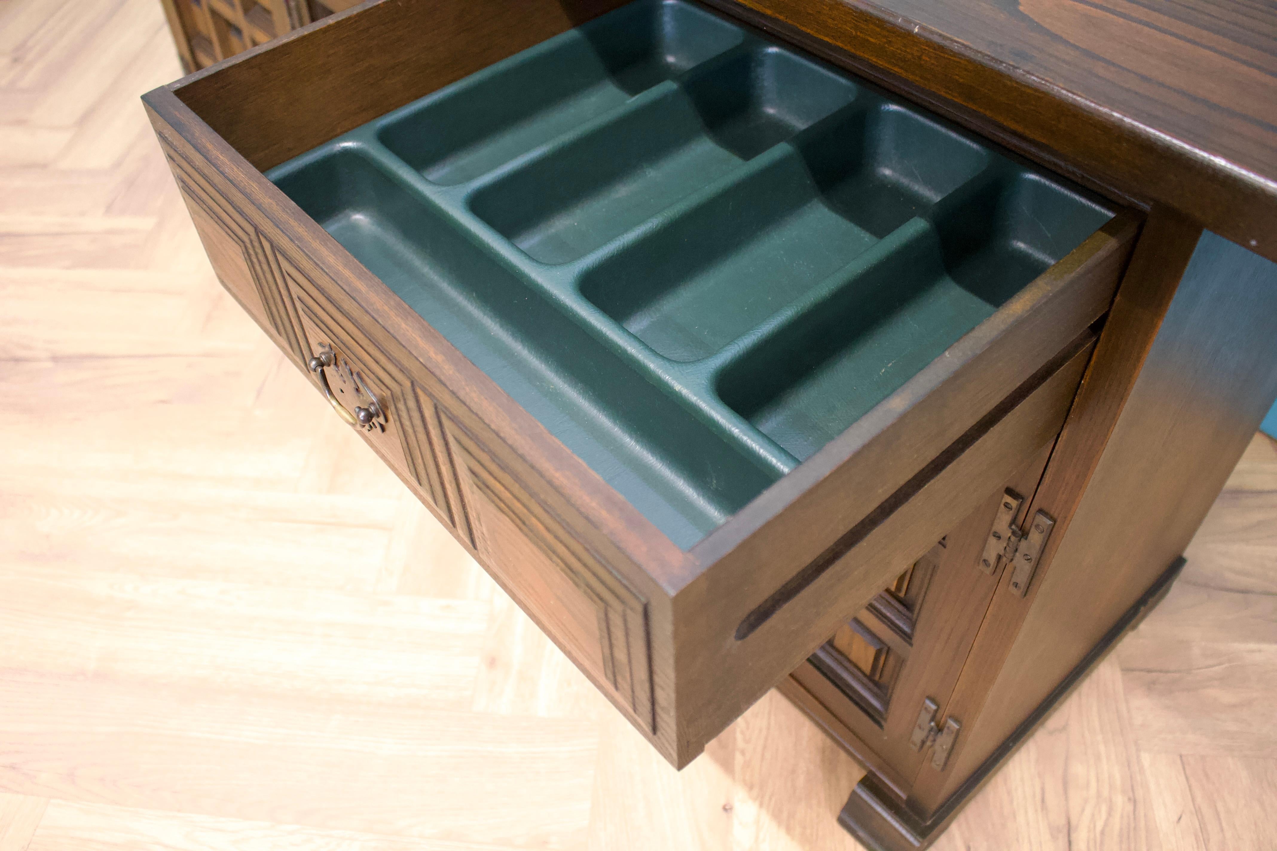 Vintage Dark Oak Toledo Sideboard from Younger, 1970s 4